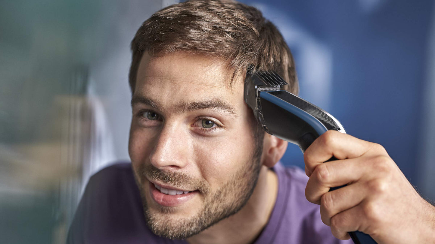 Philips Hair Clipper Series 5000, Washable Hair Clipper with DualCut Technology & 3 accessories, HC5612/15 PHILIPS