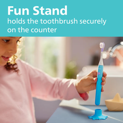 Philips One for Kids by Sonicare Battery Electric Toothbrush, Blue, HY1130/02