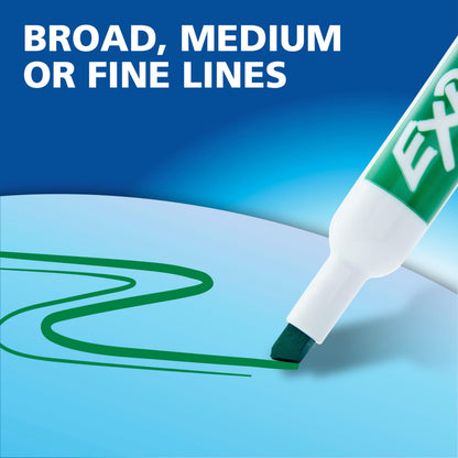 EXPO Dry Erase Markers, Low Odour Ink, Assorted Colours, Chisel Tip, 36 Count Expo