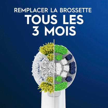 Oral-B Precision Clean Electric Toothbrush Replacement Brush Heads Refill, White, 3 Count