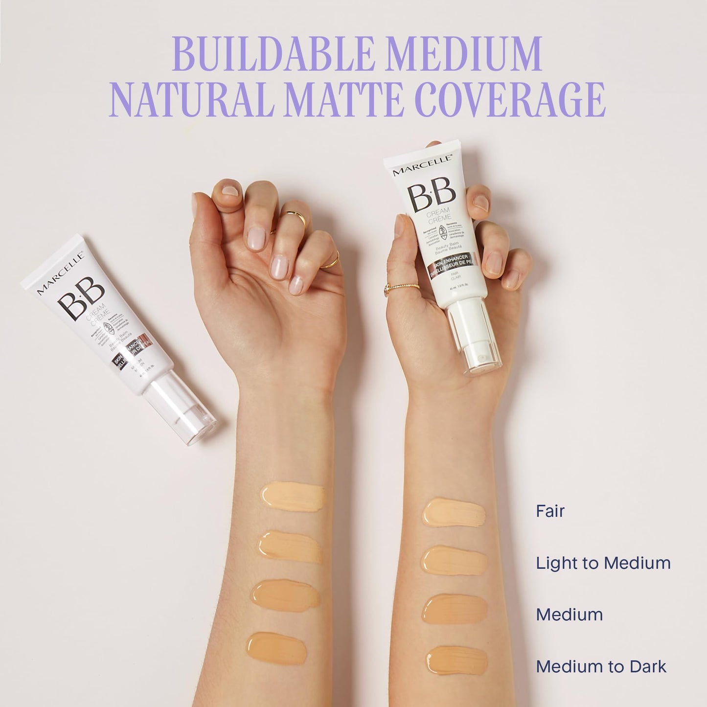 Marcelle BB Cream Golden Glow, Universal Shade, Tinted Moisturizer, Skin Enhancer, Illuminator, Beauty Balm, Non-Comedogenic, Paraben-Free, Oil-Free, Hypoallergenic, Cruelty-Free, 45 mL 🍁 All In One Marketplace Canada