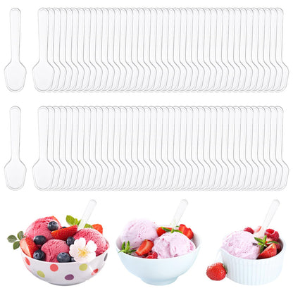 MUXHEL 1500Pcs Clear Mini Plastic Spoons 3 Inch Heavy Duty Plastic Dessert Spoons Disposable Tasting Spoons for Dessert, Ice Cream, Jelly, Pudding, Yogurt, Cake, Appetizers 🍁 All In One Marketplace Canada