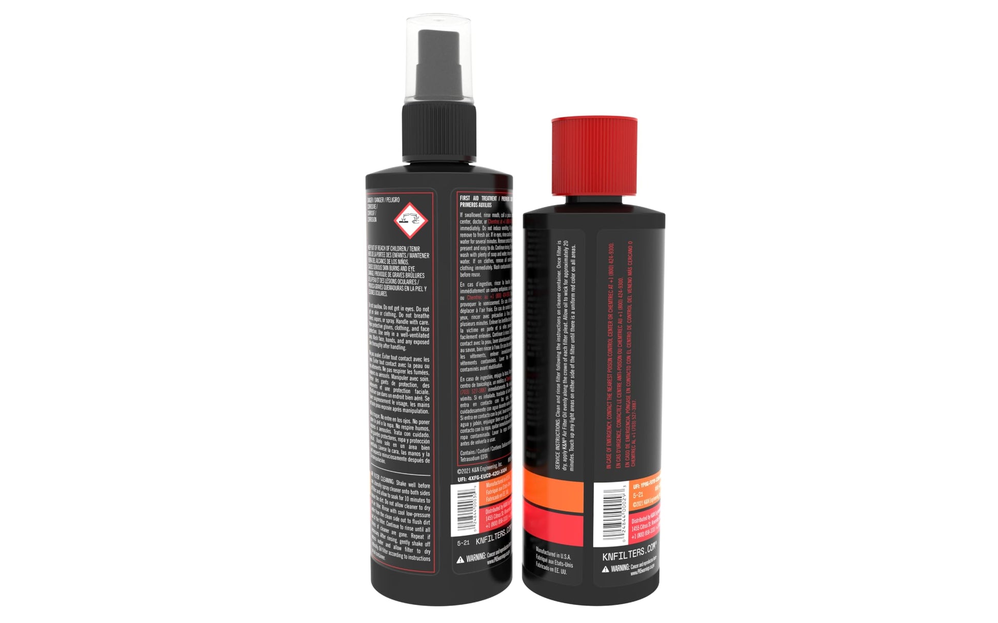K&N Filters Filter Care Service Kit - Squeeze Red, 8 oz. Squeeze Oil