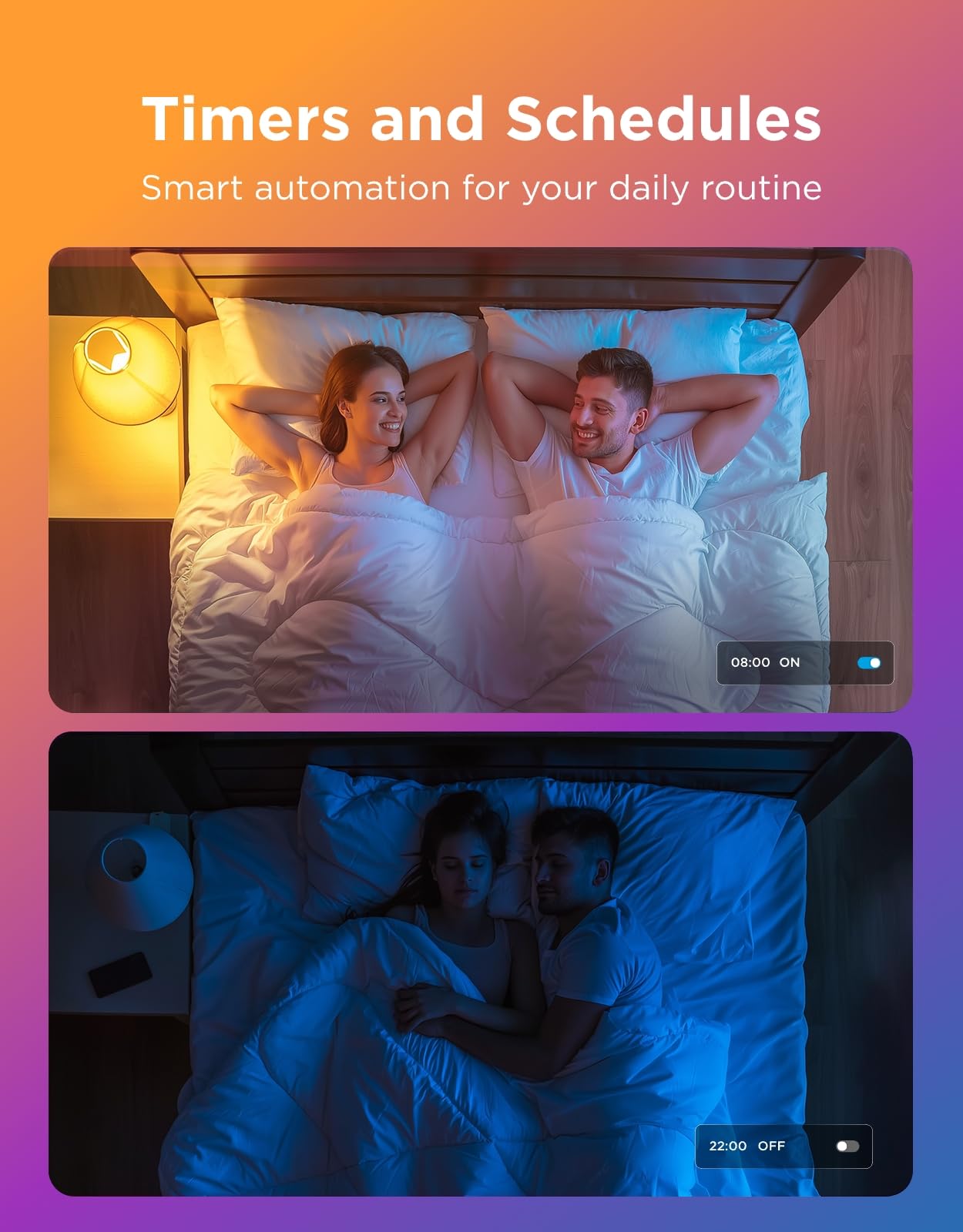 Govee Smart Light Bulbs, WiFi & Bluetooth Color Changing Light Bulbs, Music Sync, 16 Million DIY Colors RGBWW Color Lights Bulb, Work with Alexa, Google Assistant & Govee Home App, 2 Pack - Available at All In One Marketplace Canada