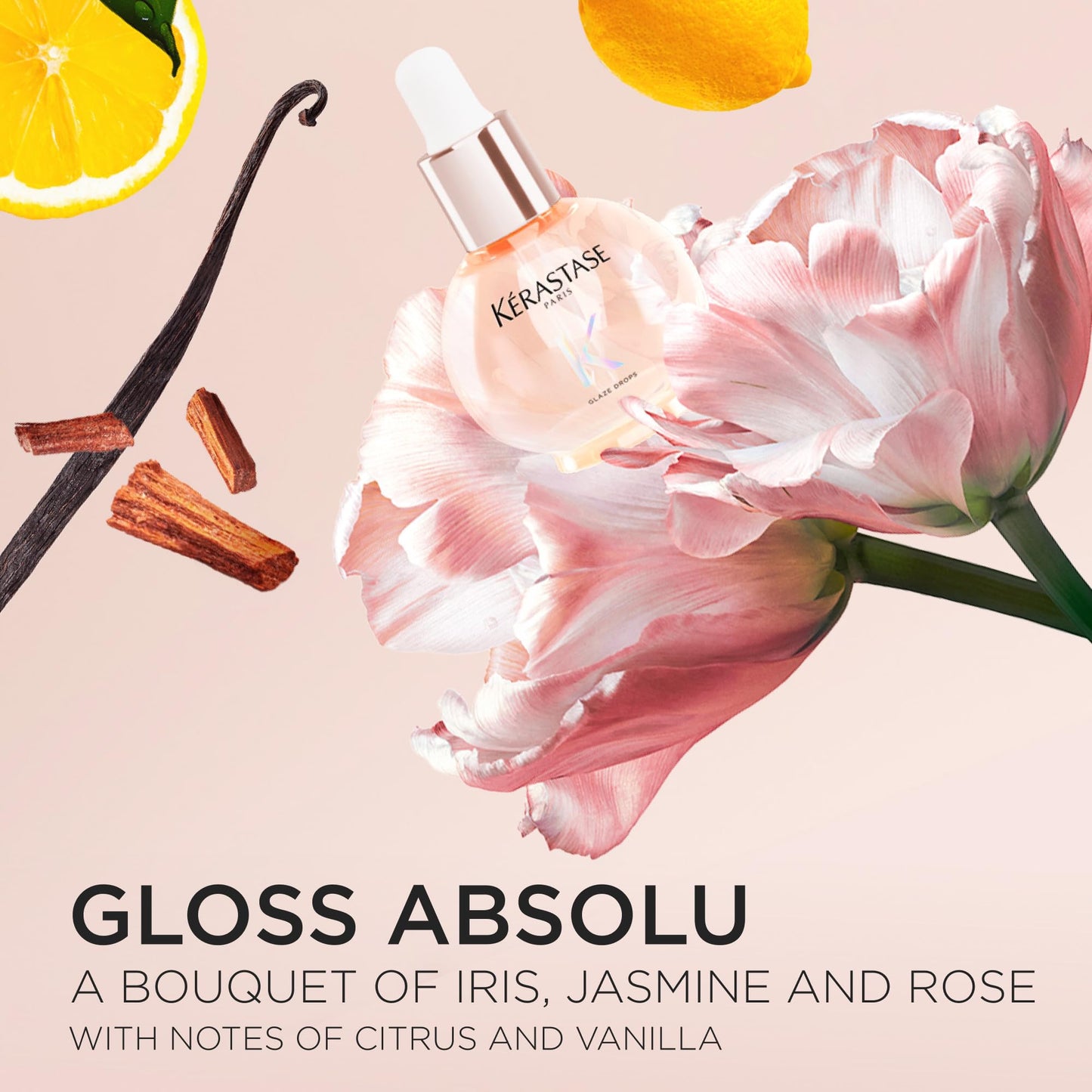 Kérastase Hair Gloss Oil, Gloss Absolu Anti-frizz Drops, Glossy & illuminating oil, Adds Shine, No Greasy Touch, For All Hair Types, Vegan Formula with Wild rose in Oil, 45 ml - Available at All In One Marketplace Canada