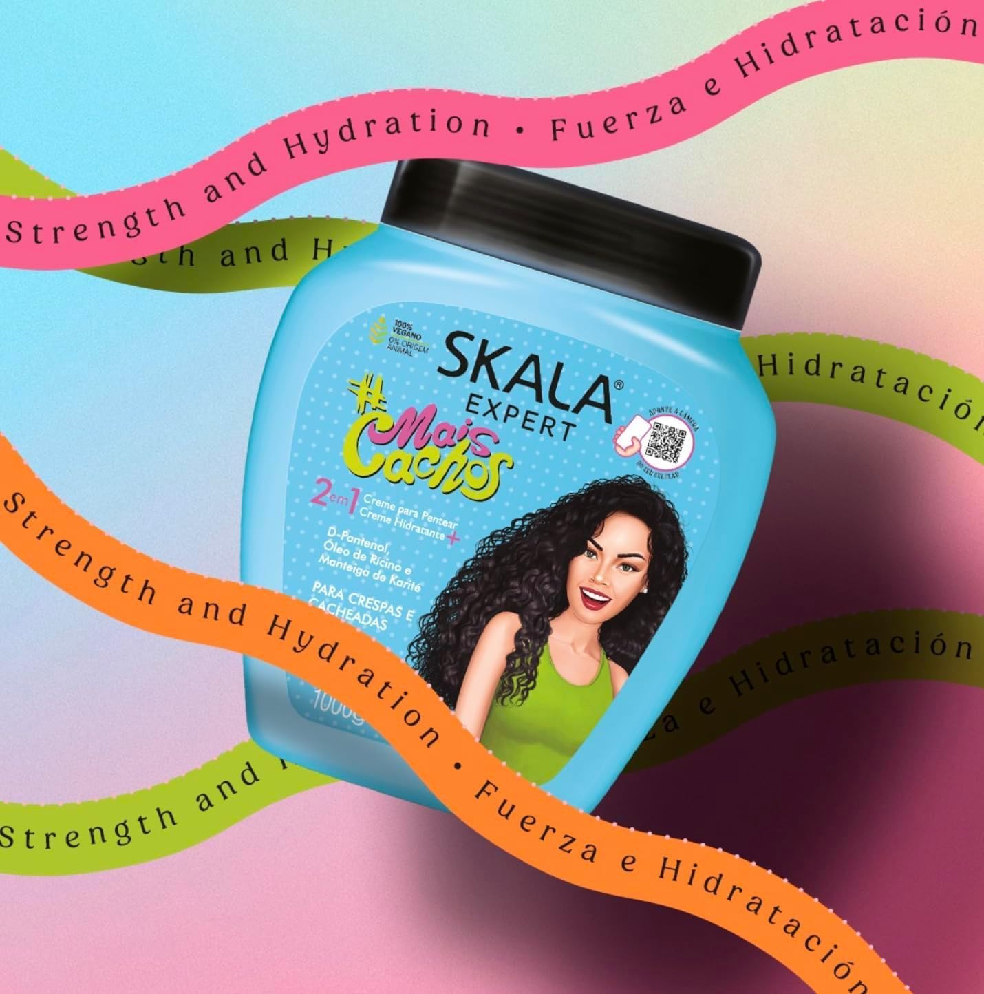 SKALA BRASIL #MAIS CACHOS 2 IN 1 TREATMENT CREAM + LEAVE-IN SKALA