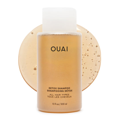 OUAI Detox Shampoo - Clarifying Shampoo for Build Up, Dirt, Oil, Product and Hard Water - Apple Cider Vinegar & Keratin for Clean, Refreshed Hair - Sulfate-Free Hair Care (10 oz) - Available at All In One Marketplace Canada