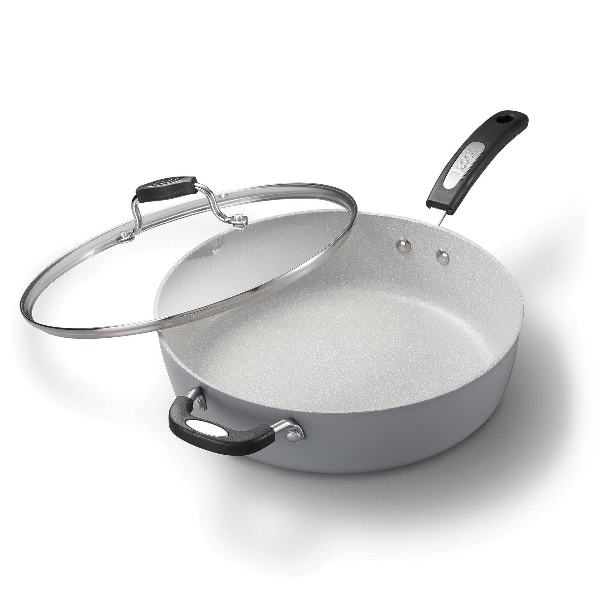 Starfrit The Rock Terra 30cm Ceramic Deep Fry Pan with Lid, PFAS Free Starfrit