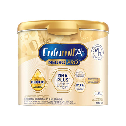 Enfamil A+ NeuroPro Infant Formula Powder, Brain-Supporting DHA with 2'FL Immune Blend, 0-12 Months, 587g