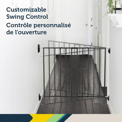 Safety 1st Top of Stairs Expanding Metal Baby Gate – Hardware-Mounted for Stairs, Hallways & Doors, Adjustable 27”-42” Wide, Pet & Dog Gate, Black 🍁 All In One Marketplace Canada