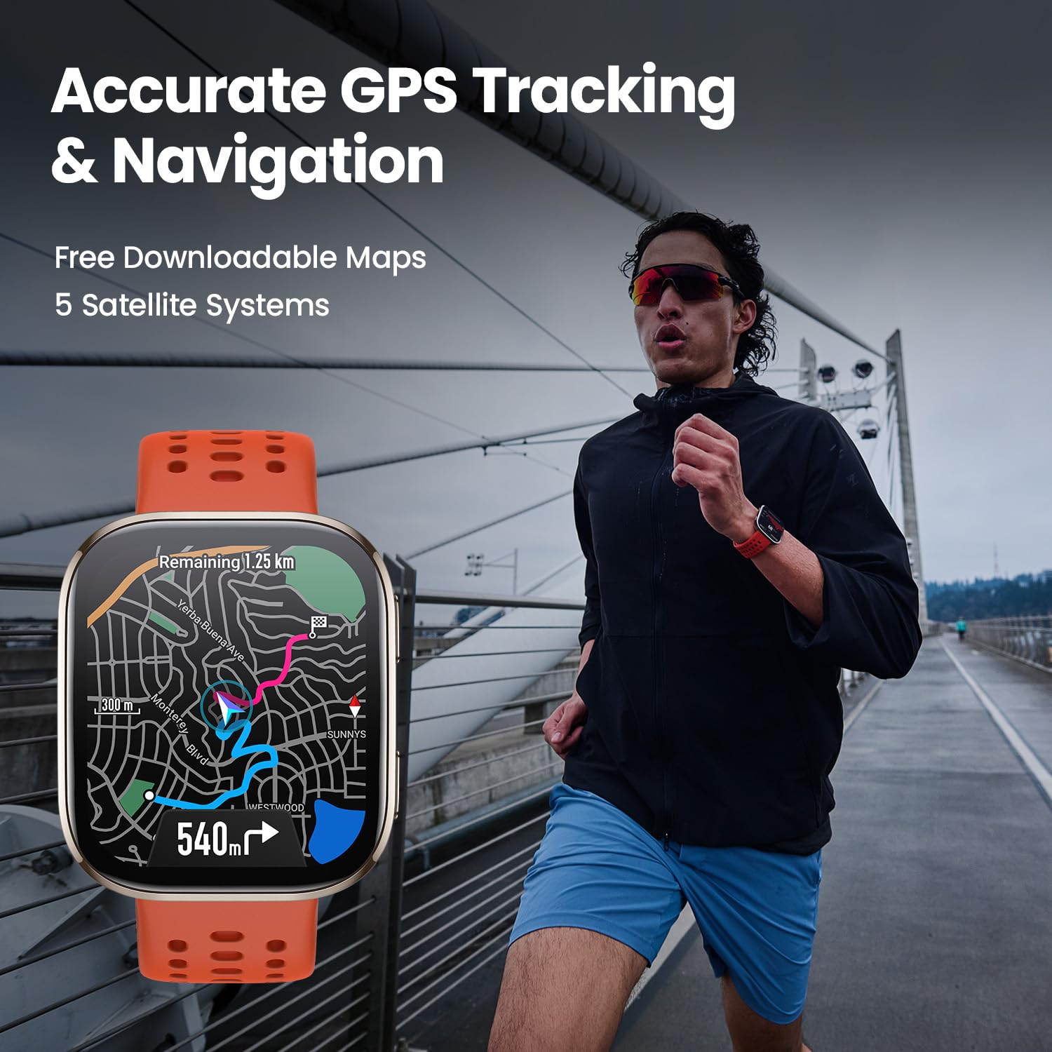 Amazfit Bip 6 Smart Watch 46mm, 14 Day Battery, 1.97" AMOLED Display, GPS & Free Maps, AI, Bluetooth Call & Text, Health, Fitness & Sleep Tracker, 140+ Workout Modes, 5 ATM Water-Resistance, Black - Available at All In One Marketplace Canada