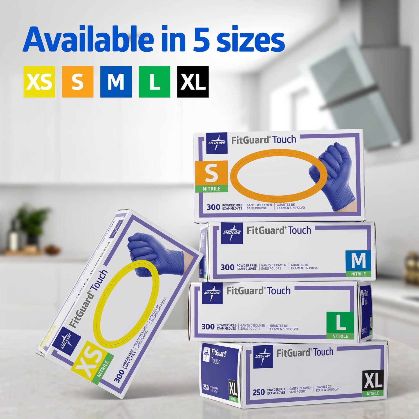 Medline FitGuard Touch Nitrile Exam Gloves, Small, Powder Free, 300 🍁 All In One Marketplace Canada