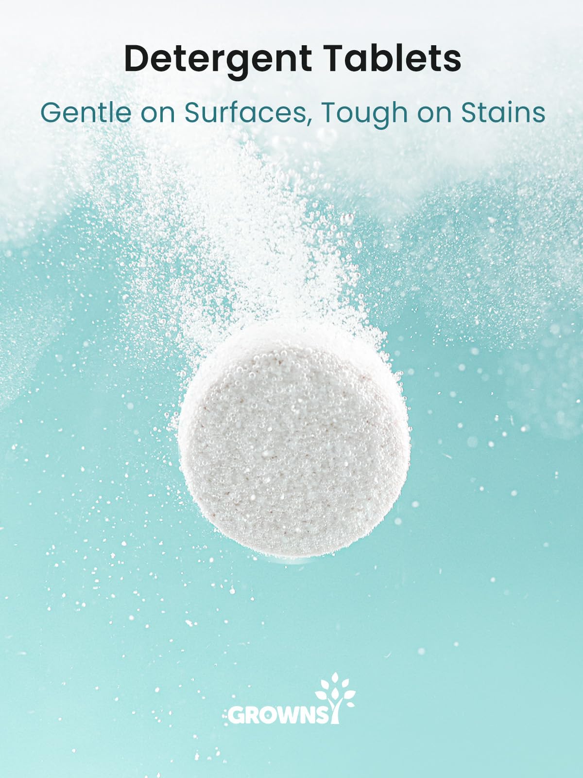 Grownsy Detergent Washing Tablets 130 PCS for Momcozy, Baby Brezza, Papablic Bottle Washer, Compatible with All Brands Baby Bottle Washers