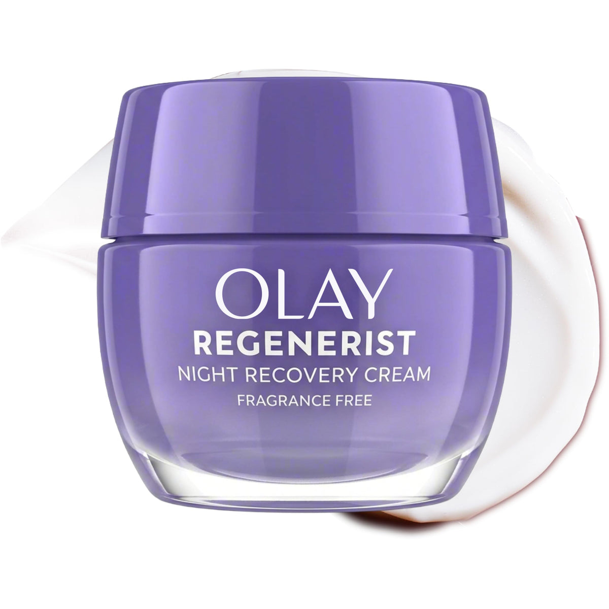 Olay Face Moisturizer, Anti-Aging Night Cream for Women - Fragrance-Free Skin Care, Instant Hydration, Anti-Wrinkle, Reduces Fine Lines, Exfoliates, Smooths Texture - Niacinamide, Amino Pepitde, 50 mL [Packaging may Vary]