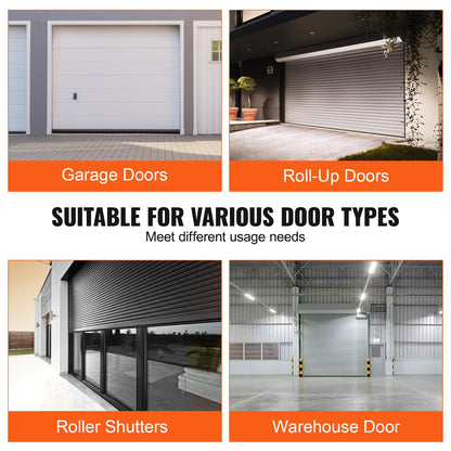 VEVOR Garage Door Seals Bottom Rubber, U Shape +O Ring Combination Garage Door Bottom Weather Seal, 20ft Weatherproofing Garage Door Seal, 5/16 inch T-ends and 3 3/4 inch Width, for Doors, Black VEVOR