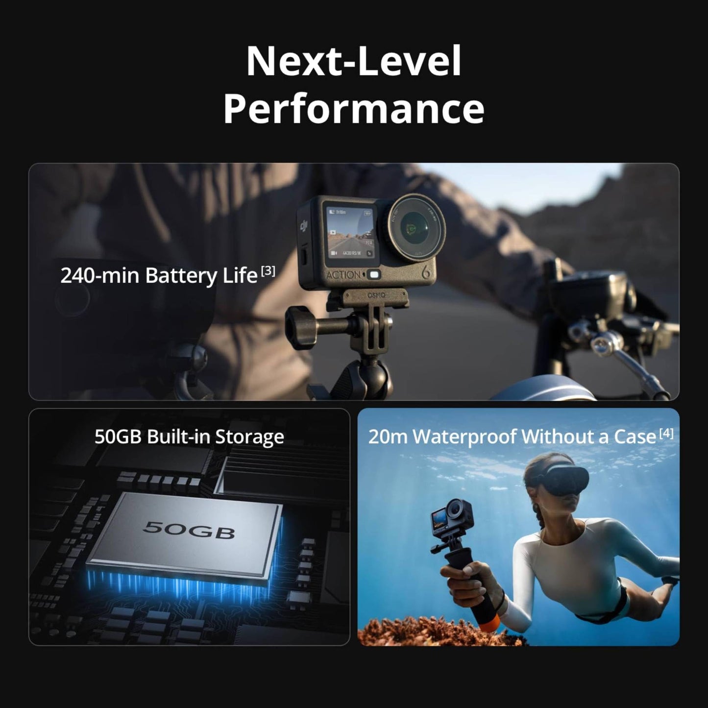 DJI Osmo Action 6 Enhanced Combo, 8K Action Camera, 2 Batteries 🍁 All In One Marketplace Canada