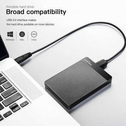 UnionSine 1TB Ultra Slim Portable External Hard Drive HDD-USB 3.0 Storage for PC, Mac, Laptop, PS4, Xbox one, Xbox 360-(Black)