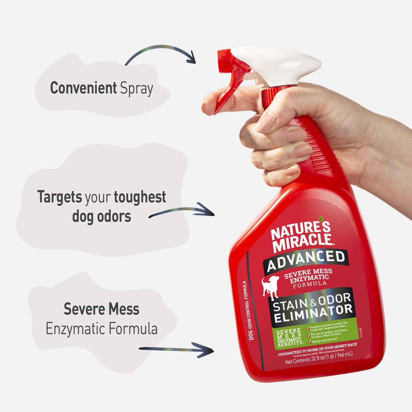 Nature's Miracle Advanced Stain & Odor Remover - 128Oz Pour