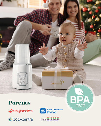 Bottle Warmer, GROWNSY 8-in-1 Fast Baby bottle Warmer with Timer LCD Display Accurate Temperature Control for Breastmilk or Formula - Available at All In One Marketplace Canada