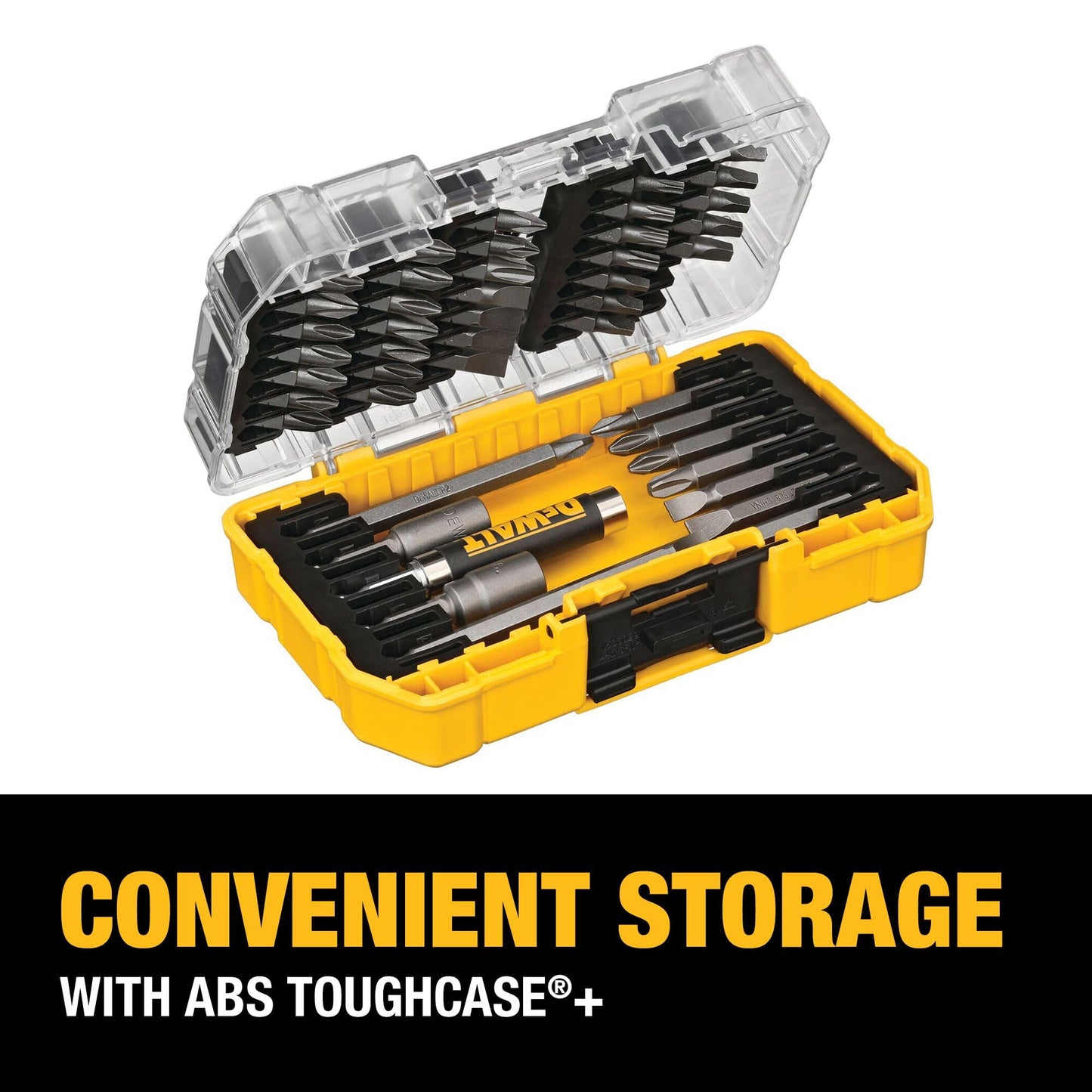 DEWALT Screwdriver Bit Set with Tough Case, 45-Piece (DW2166) DEWALT