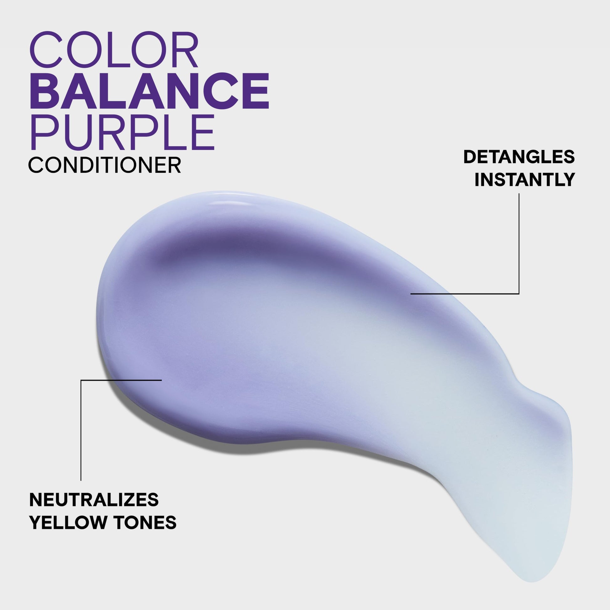 Joico Color Balance Purple Conditioner for Blonde Hair, Protection for Colour Treated Hair, Shields Damaged Hair, with Keratin and Green Tea Extract Joico