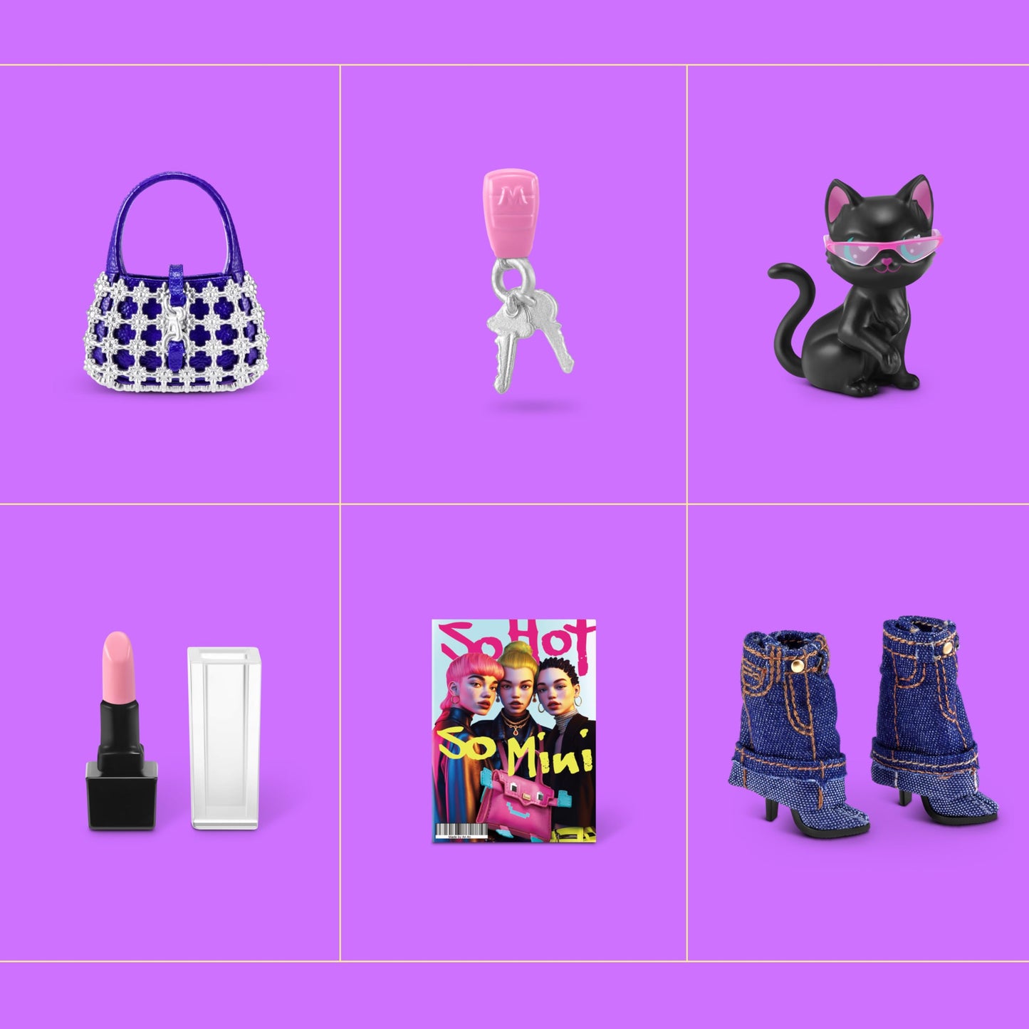 Mini Brands Fashion Series 4 2 Pack by ZURU – Novelty Unboxing Collectible Toy with 5 Mystery Mini Fashion Bags, Shoes & Accessories, 80+ Styles to Collect, Ages 3+, Kids, Teens & Adults Mini Brands
