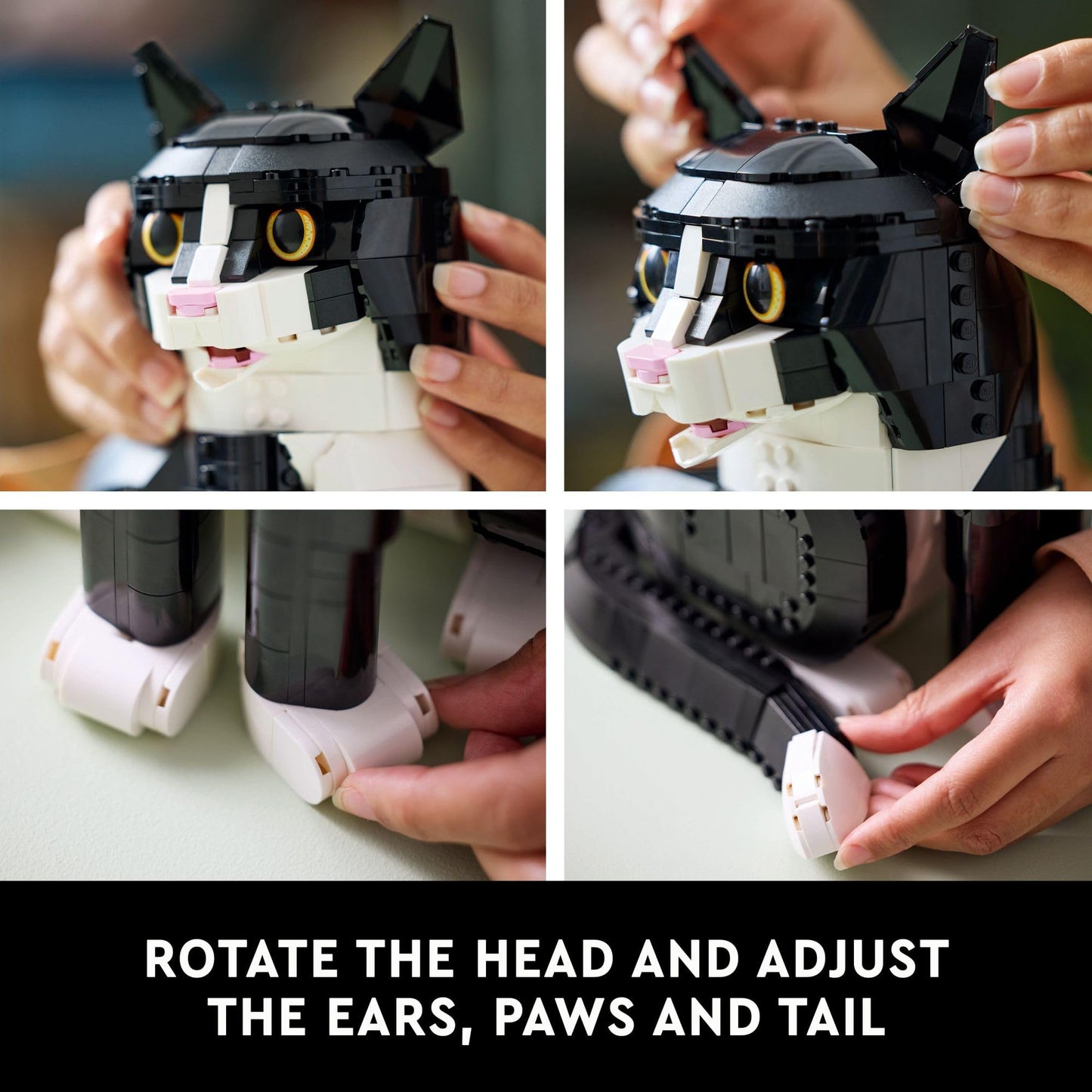 LEGO Ideas Tuxedo Cat - Building Sets for Adults, Ages 18+ - DIY Crafts Kit for Home Decor, Living Room or Bedroom - Gift for Animal Lovers - 21349 🍁 All In One Marketplace Canada