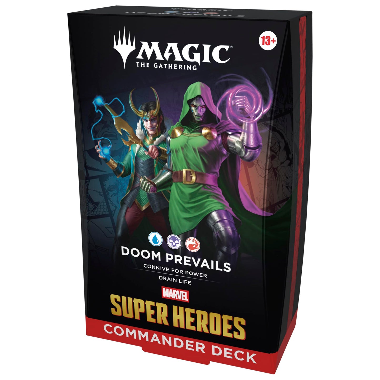 Magic: The Gathering | Marvel Super Heroes Commander Deck - Doom Prevails (100-Card Deck + Accessories) Magic: The Gathering