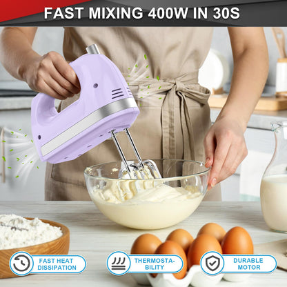 Lord Eagle Hand Mixer Electric Handheld 400W, 5-Speed Lightweight 🍁 All In One Marketplace Canada