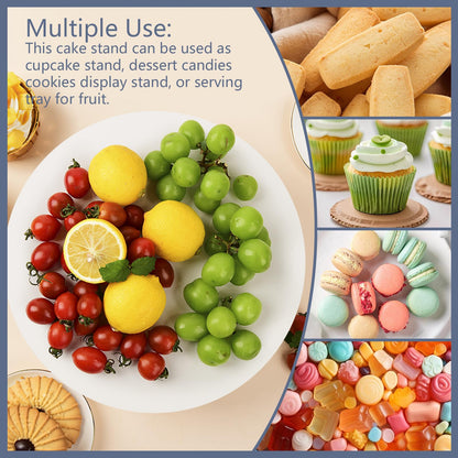 BPFY Ceramic White Cake Stand for Snacks and Cookies (Holds 10-Inch Cake) 🍁 All In One Marketplace Canada