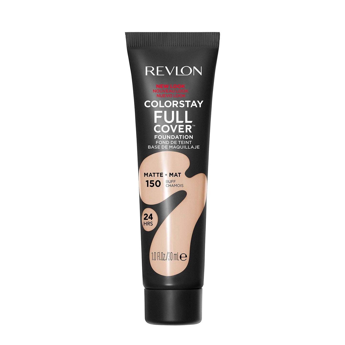 Revlon ColorStay Full Cover Longwear Matte Foundation, Heat & Sweat Resistant Lightweight Face Makeup, Buff (150), 1.0 oz/ 30ml REVLON