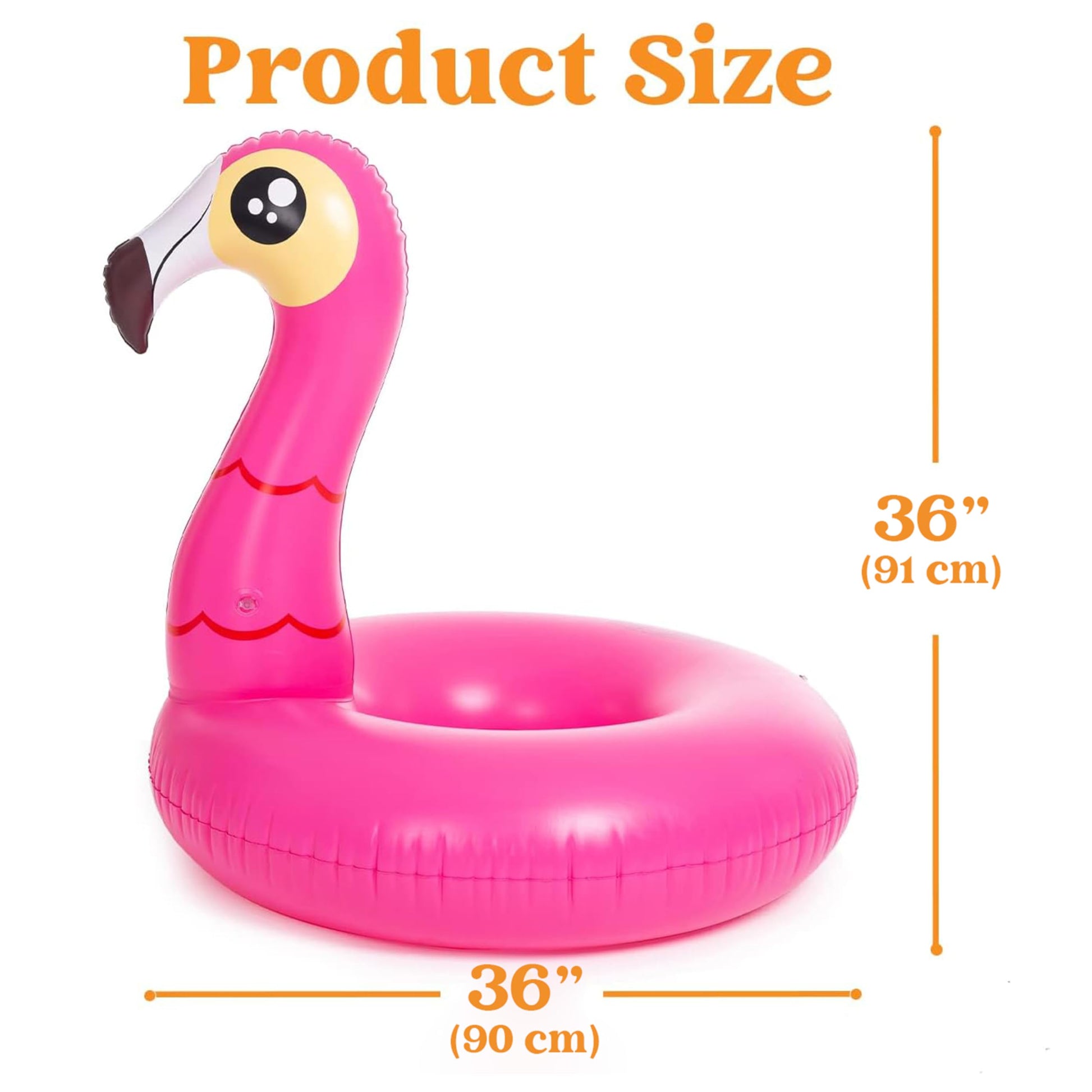 JOYIN 2-Pack Flamingo Unicorn Pool Float - Fun Beach Floaties, Inflatable Swimming Pool Tubes Party Toys, Lake Beach Floaty Swim Rings Summer Pool Raft Lounger for Adults & Kids - Available at All In One Marketplace Canada
