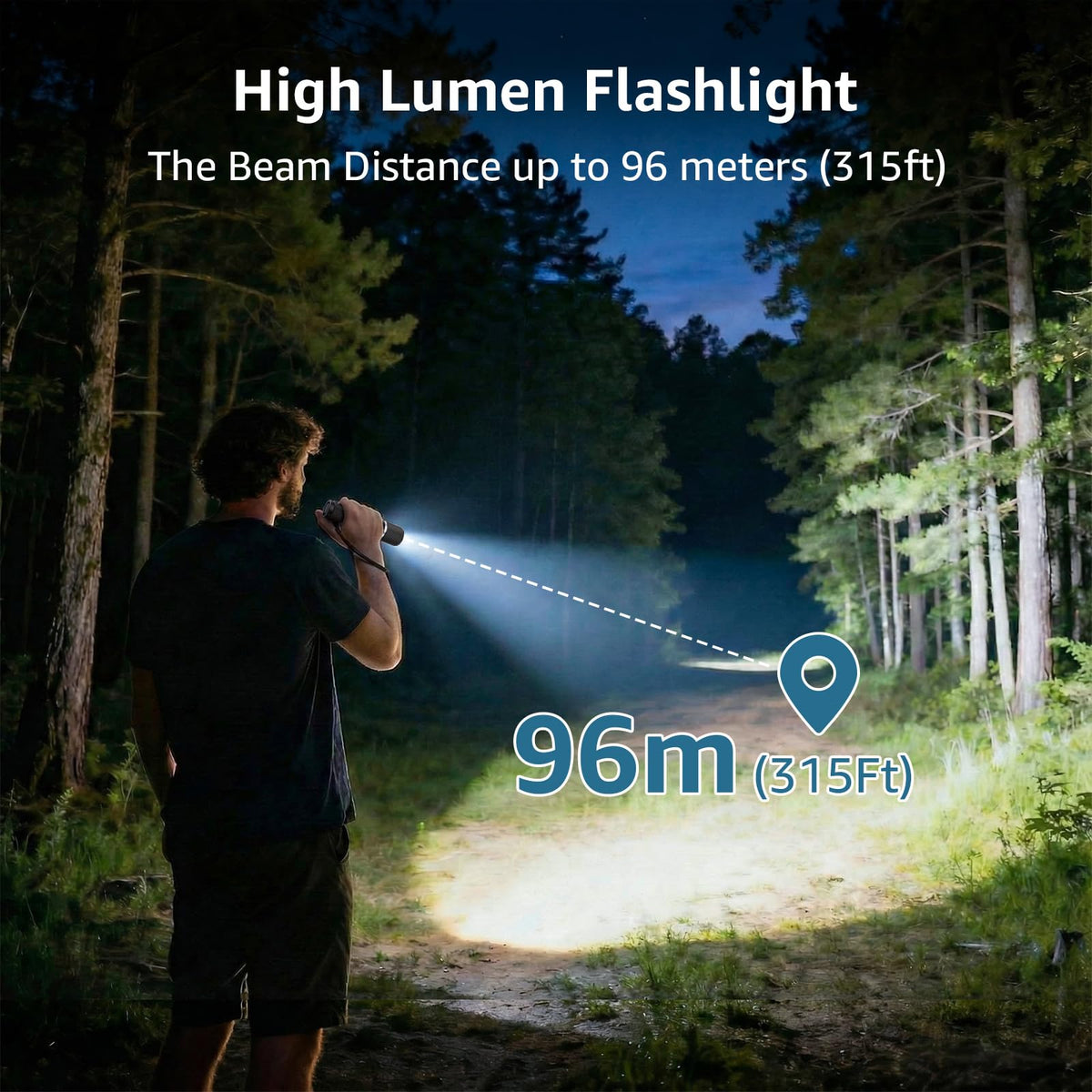 Lepro Flashlight, Led Flashlight with AA Battery Included, LED Torch for Emergency Camping Hiking Dog Walking, Halloween, Christmas (2 Pack) 🍁 All In One Marketplace Canada