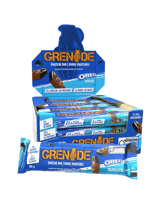 Grenade High Protein, Low Sugar Bar - OREO, 12 x 60 g (Packaging May Vary)