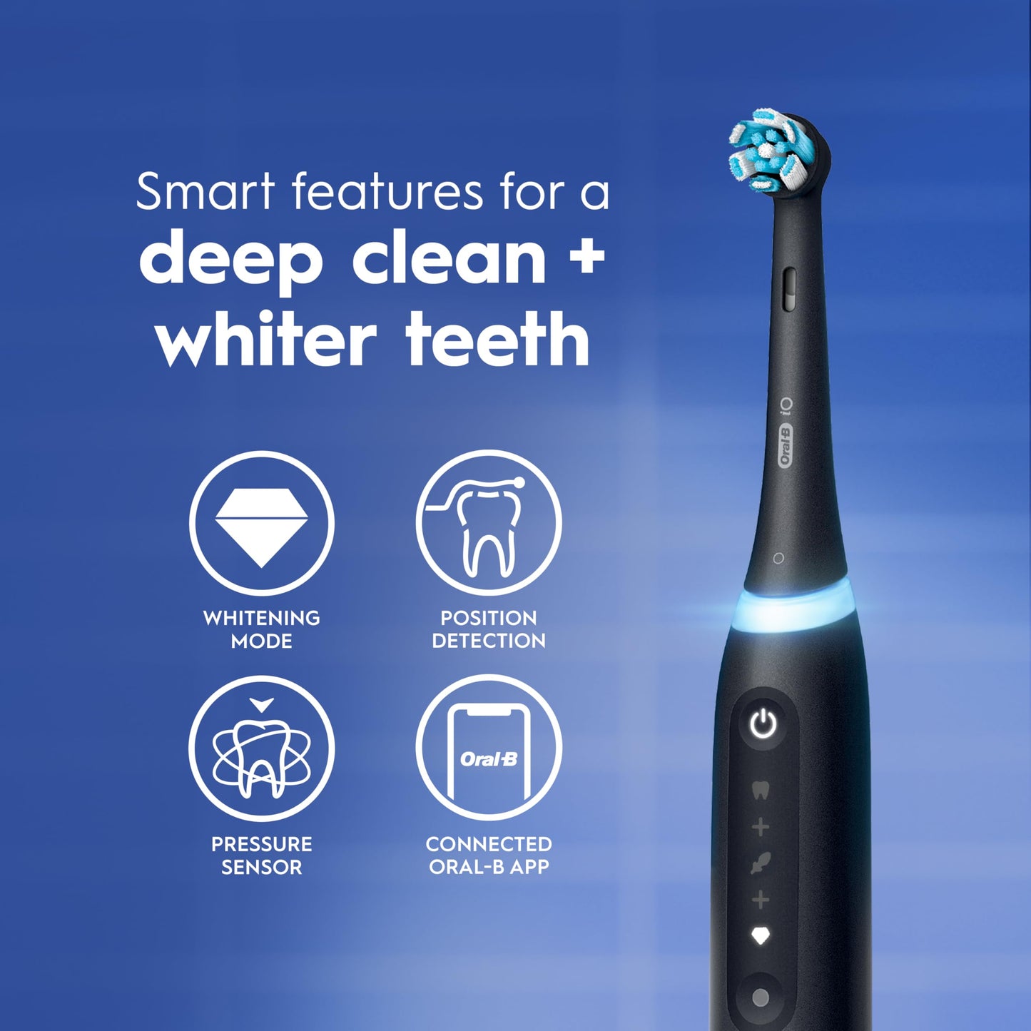 Oral-B iO Series 5 Limited Electric Toothbrush with (3) Brush Head, Rechargeable, Black Oral-B