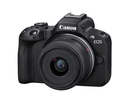 Canon EOS R50 Mirrorless Camera with RF-S18-45mm F4.5-6.3 is STM Lens Kit, 24.2MP APS-C CMOS Sensor, 4K Video, Hybrid Photo & Video Camera for Vlogging and Content Creators, RF Mount, Black