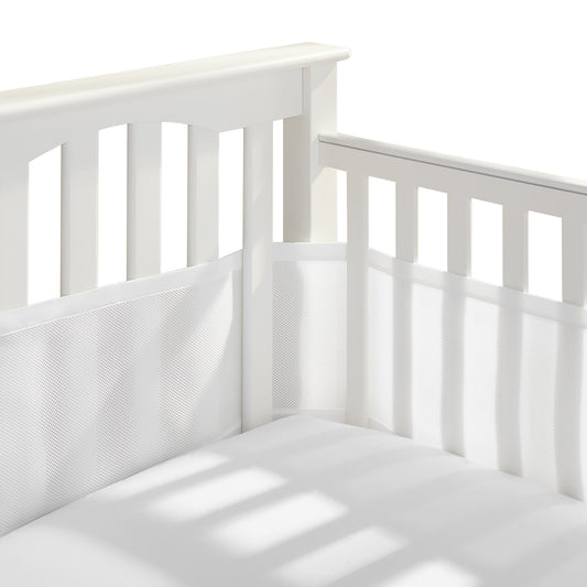 BreathableBaby Doublure respirante en maille pour lits de bébé pleine grandeur, maille classique de 3 mm, blanc (taille 4FS couvre 3 ou 4 côtés) 🍁 All In One Marketplace Canada