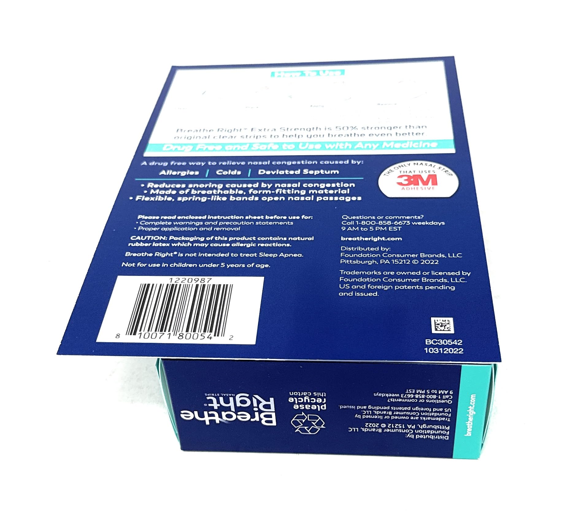 Breathe Right BR Clear Nasal Strips 72 Ct - Available at All In One Marketplace Canada