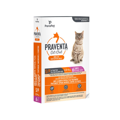 Parapet Praventa for Small Cats - 6 Tubes ParaPet
