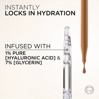L’Oréal Paris True Match Nude Hyaluronic Foundation, Tinted Face Serum Foundation with Hyaluronic Acid for Lightweight Coverage and Instant Hydration, Radiant Finish - Medium, 30 mL 🍁 All In One Marketplace Canada