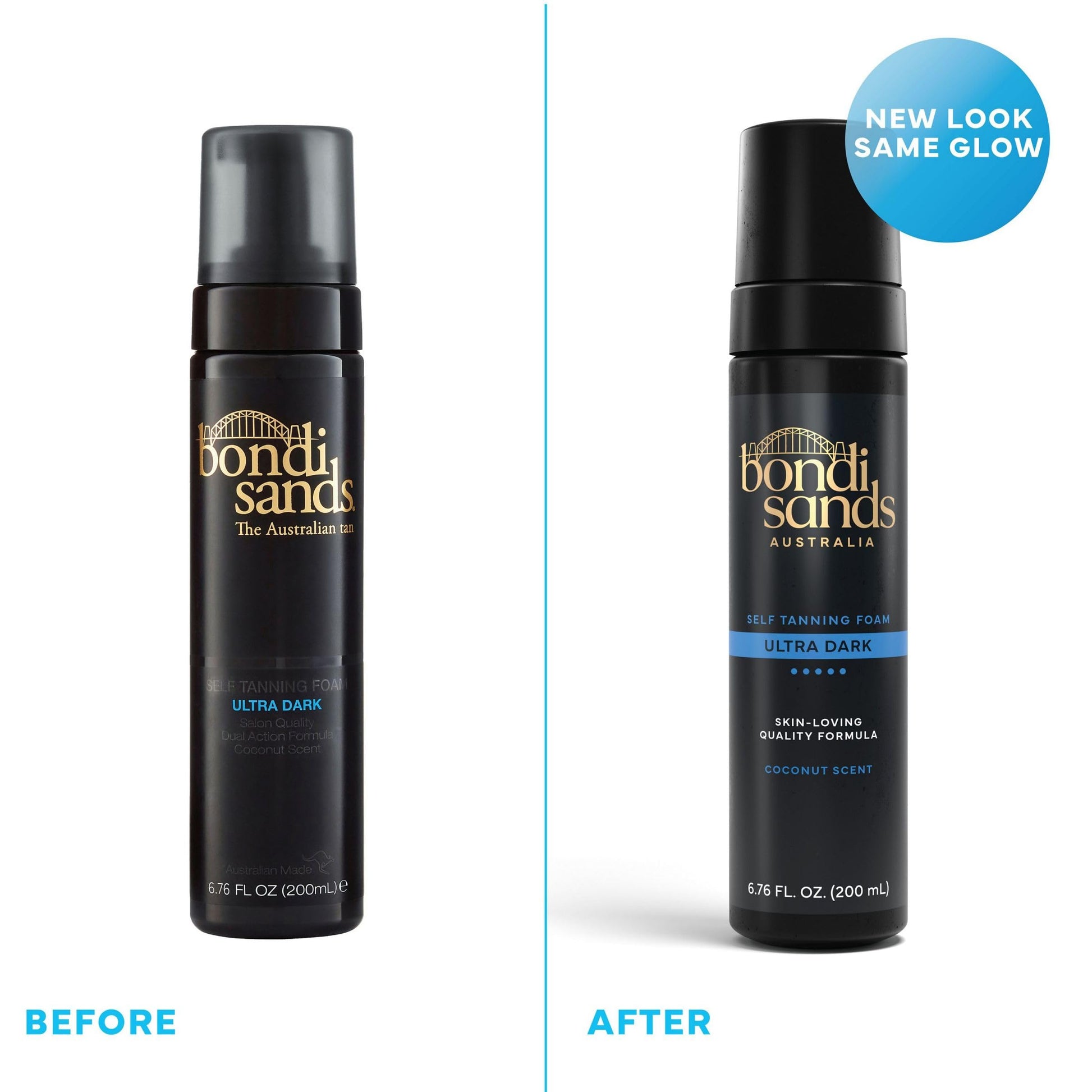 Bondi Sands Self Tanning Foam Ultra Dark| Lightweight Self-Tanner Foam Enriched with Aloe Vera | Coconut scent | suitable for all skin types | Darkest Tan | Streak-Free | Never Orange (200 mL) Bondi Sands