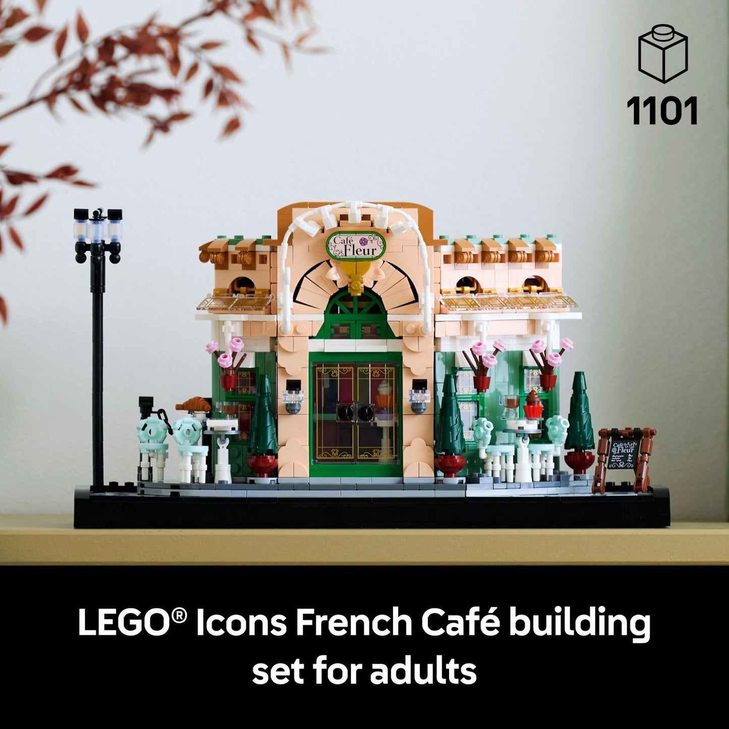 LEGO Icons French Café Paris Building Kit - DIY Set for Adults - Collectible Bedroom and Home Decor - Display for Home or Office - Gift for Wedding or Bride - 10362 LEGO