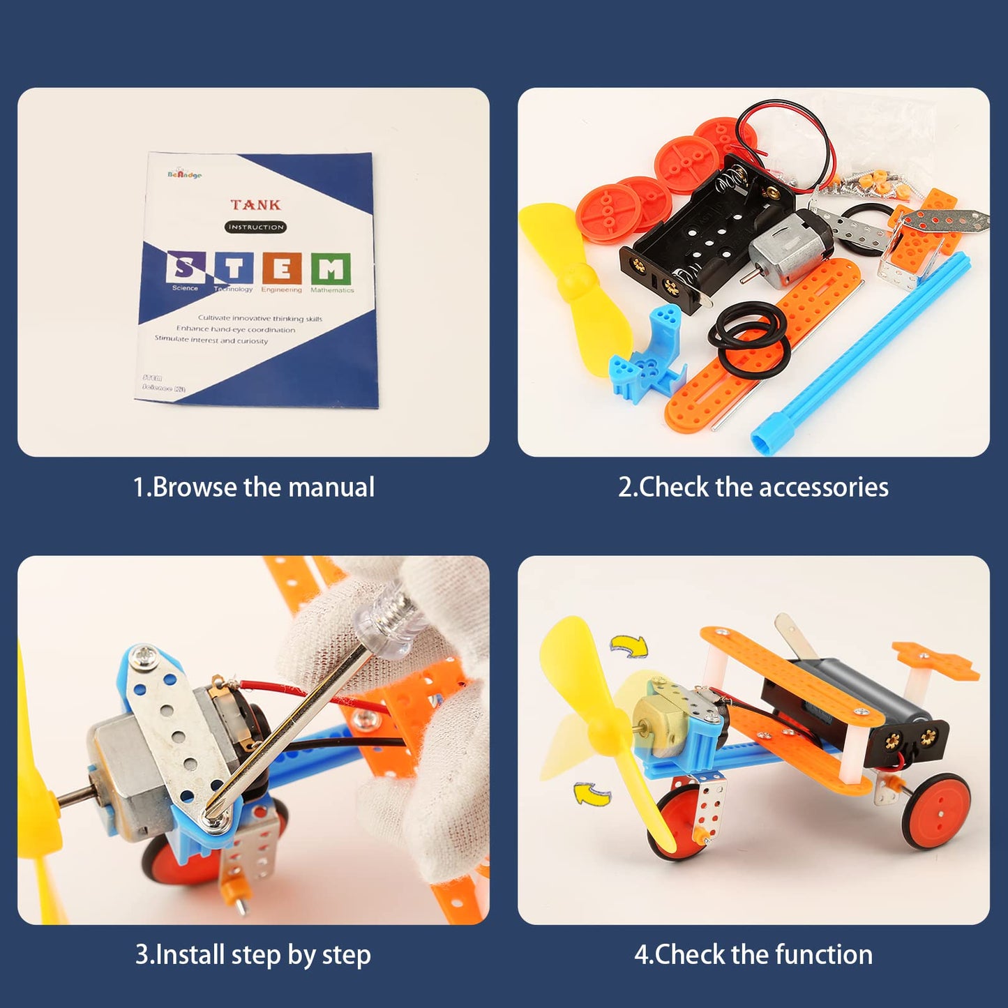 STEM Toys Science Kit for Kids 6-8 8-10 10-12, Crafts for Boys Girls Gifts 9-12 Years Old, STEM Building Robot Car Toys for Birthday Gift Ideas Age 8 9 10 11 12 - Available at All In One Marketplace Canada