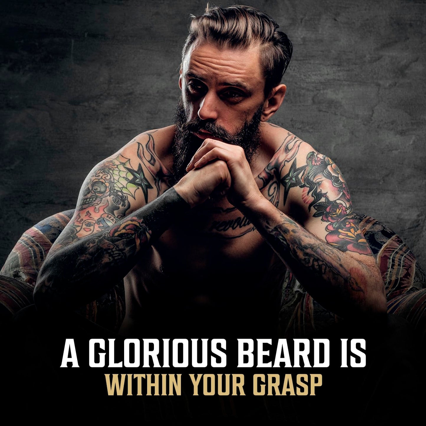 Viking Revolution - Beard Oil - All Natural Beard Oil Men with Argan Oil & Jojoba Oil - Softens, Smooths & Strengthens - Beard Conditioner - Gifts For Men - Spiced Vanilla - 30 ml - Available at All In One Marketplace Canada