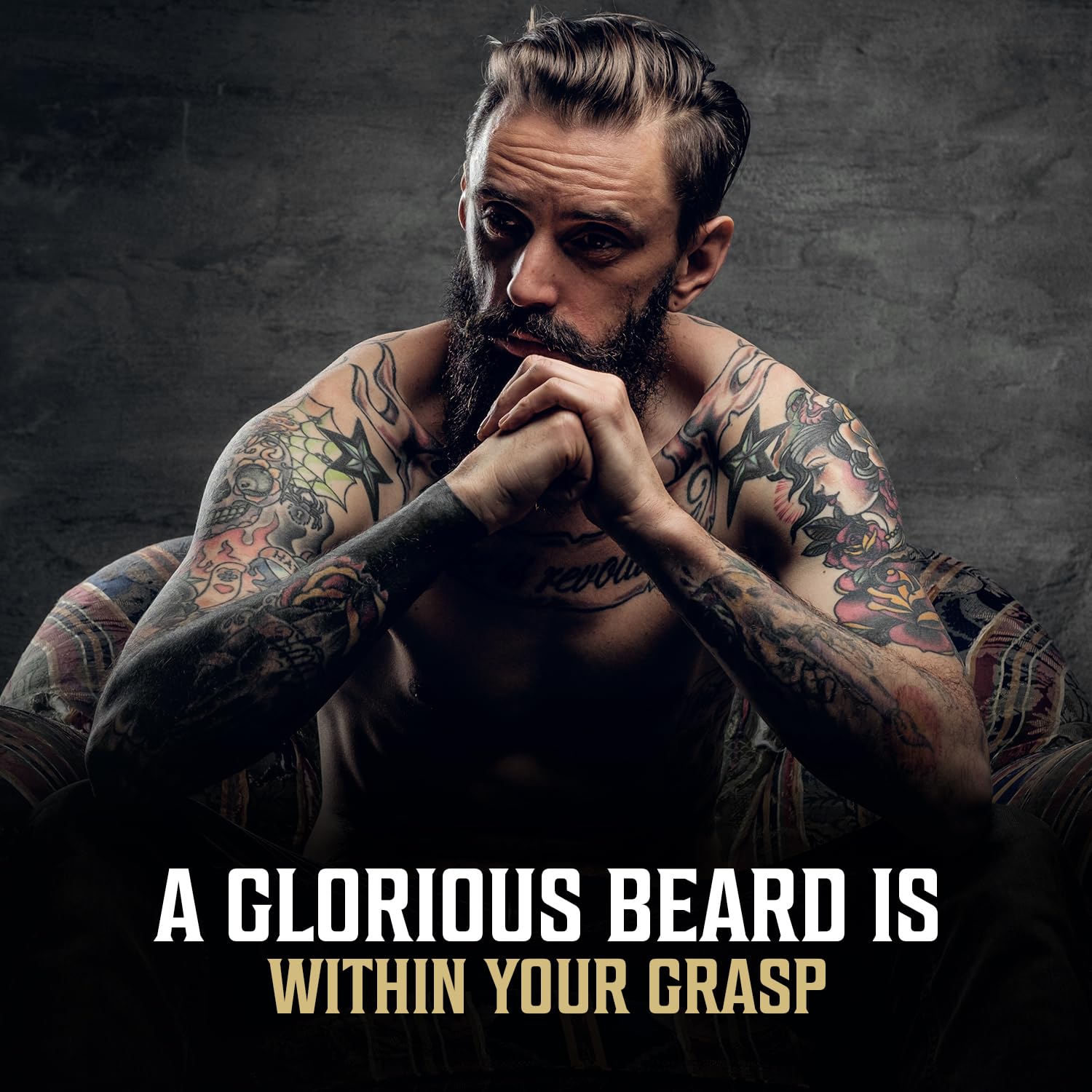 Viking Revolution - Beard Oil - All Natural Beard Oil Men with Argan Oil & Jojoba Oil - Softens, Smooths & Strengthens - Beard Conditioner - Gifts For Men - Spiced Vanilla - 30 ml - Available at All In One Marketplace Canada