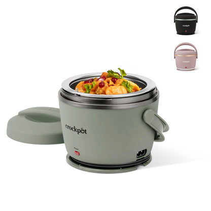 Crock-Pot Electric Lunch Box, Portable Food Warmer for On-the-Go, 20-Ounce (591 mL), Moonshine Green - Available at All In One Marketplace Canada