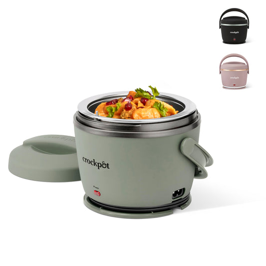 Crock-Pot Electric Lunch Box, Portable Food Warmer for On-the-Go, 20-Ounce (591 mL), Moonshine Green - Available at All In One Marketplace Canada