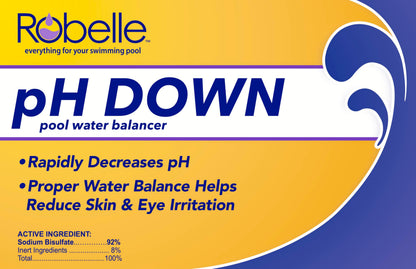 Robelle 6-Pounds Premium pH Down for Pools, Concentrated Sodium Bisulfate, Made in USA Robelle