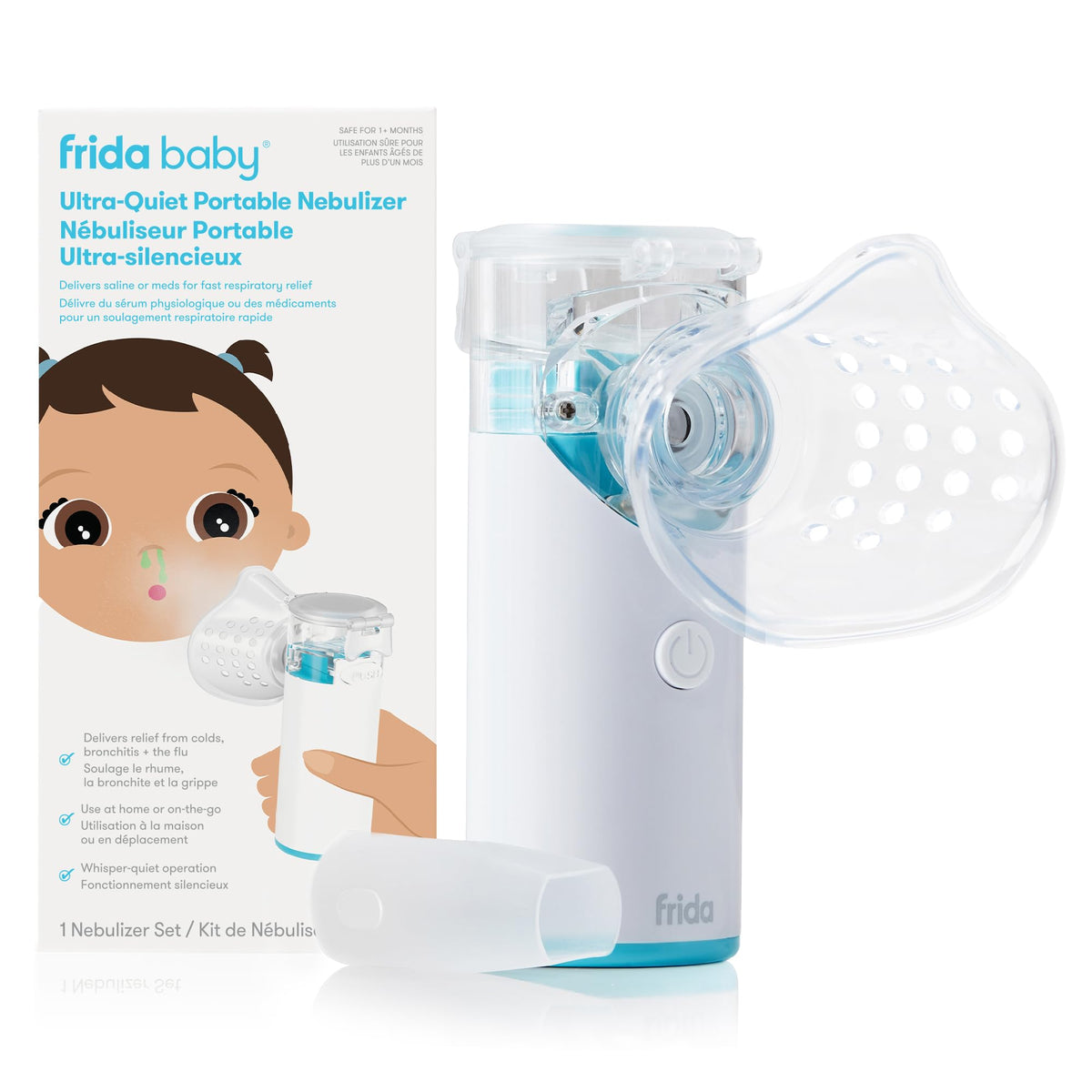 Frida Baby Ultra-Quiet Portable Nebulizer for Babies, Kids & Adults