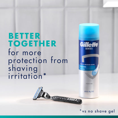 Gillette Mach3 Mens Razor, Includes 1 Handle, 10 Razor Blade Refills